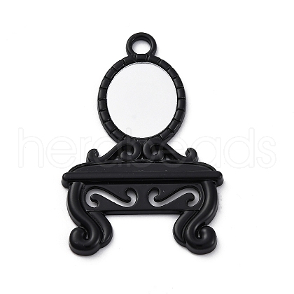 Glass Mirror Pendants FIND-Z073-03EB-1