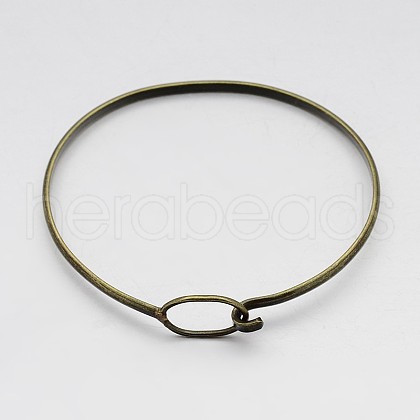 Brass Bangle Making BJEW-B133-01AB-NF-1