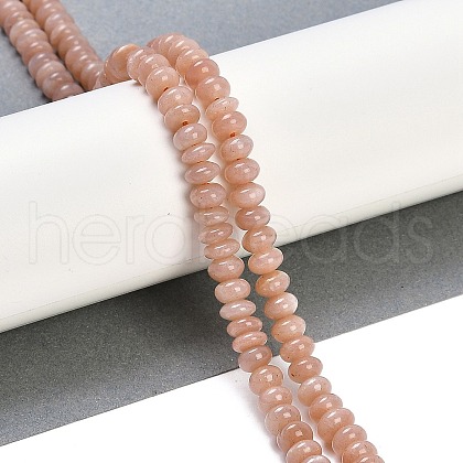 Natural Peach Moonstone Beads Strands G-B125-H01-01-1