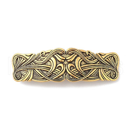 Vintage Viking Knot Alloy Hair Barrettes AJEW-K048-01AG-1