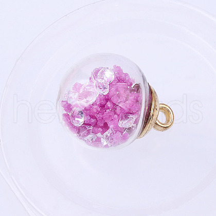 Glow in the Dark Luminous Glass Globle Pendants LUMI-PW0004-007D-1