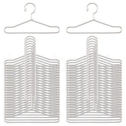 SUPERFINDINGS 50Pcs Mini Iron Clothing Hanger AJEW-FH0004-38A-P-1