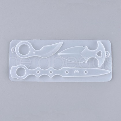 Self-Defense Keychain Silicone Molds X-DIY-I036-26-1