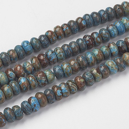 Natural Chrysocolla Bead Strands G-G968-B03-1