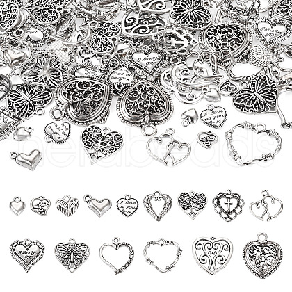 120PCS Tibetan Style Alloy Charms TIBEP-TA0001-31-1