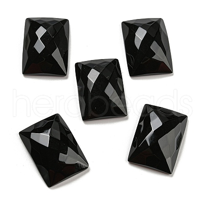 Natural Black Onyx Cabochons G-P513-01A-01-1