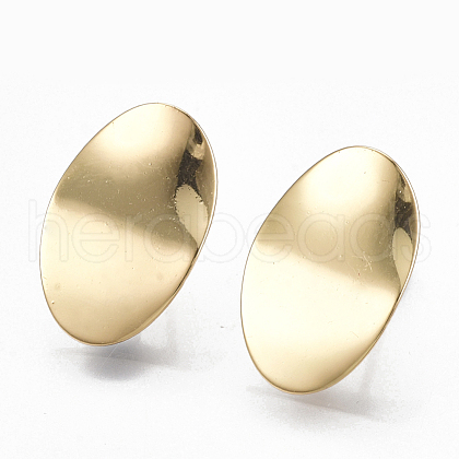 Brass Stud Earring Findings KK-S348-351-1