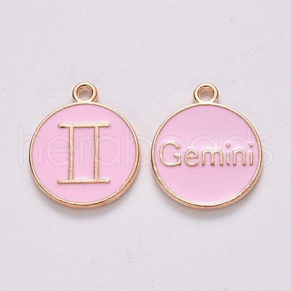 Alloy Enamel Pendants ENAM-S124-01B-09I-1