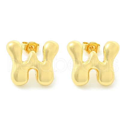 Rack Plating Brass Earrings EJEW-S222-01G-W-1