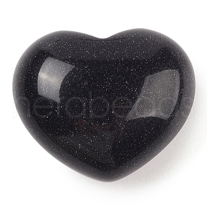 Mother's Day Gifts Synthetic Blue Goldstone Love Heart Stone G-I367-03K-1