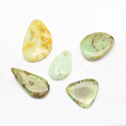 Natural Chrysoprase Pendants G-G694-B-23-1