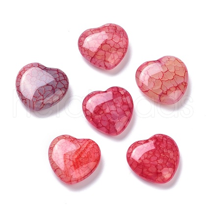 Mother's Day Gifts Natural Agate Heart Palm Stone G-Z020-11E-1