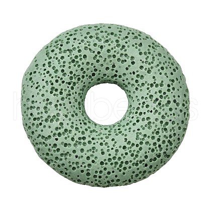 Natural Lava Rock Disc Big Pendants G-M203-01-01-1
