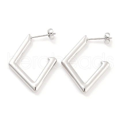 Non-Tarnish 304 Stainless Steel Stud Earrings for Women EJEW-K283-11P-1