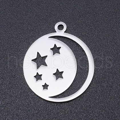 201 Stainless Steel Laser Cut Pendants STAS-S105-T968-1-1