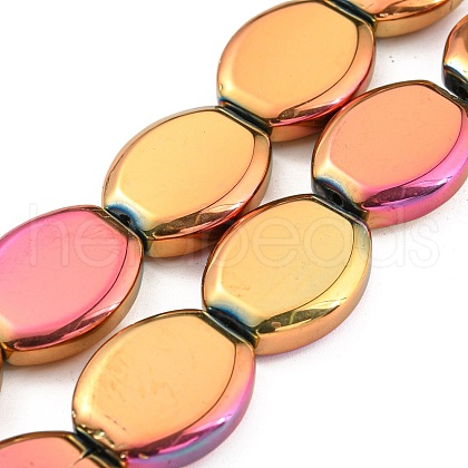 Full Plated Electroplate Glass Beads Strands EGLA-G037-05A-FP03-1