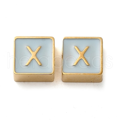 304 Stainless Steel Enamel Beads STAS-L022-293G-X-1