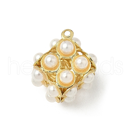 ABS Imitation Pearl Pendants KK-K293-43A-02-1
