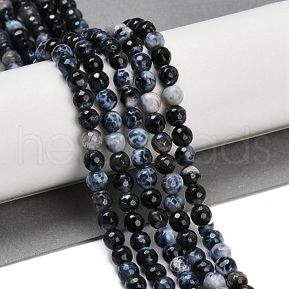 Natural Fire Crackle Agate Beads Strands G-C082-A01-29-1