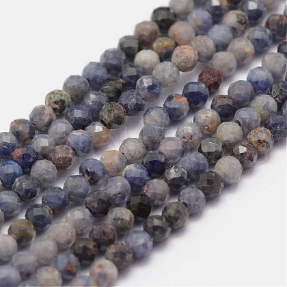 Natural Sapphire Gemstone Beads Strands G-K182-2mm-22A-1