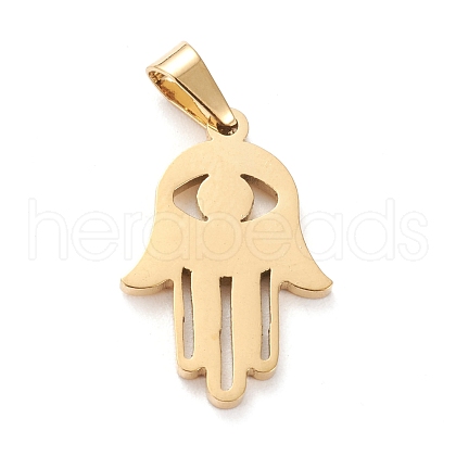 304 Stainless Steel Pendants STAS-J026-38G-1