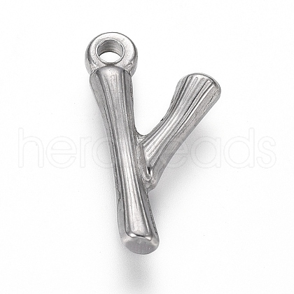 304 Stainless Steel Pendants STAS-G214-38P-Y-1