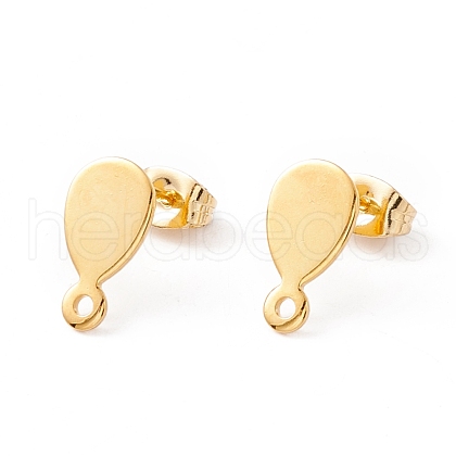 201 Stainless Steel Stud Earring Findings EJEW-A071-18G-1