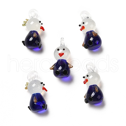 Handmade Lampwork Pendants LAMP-G156-05A-1