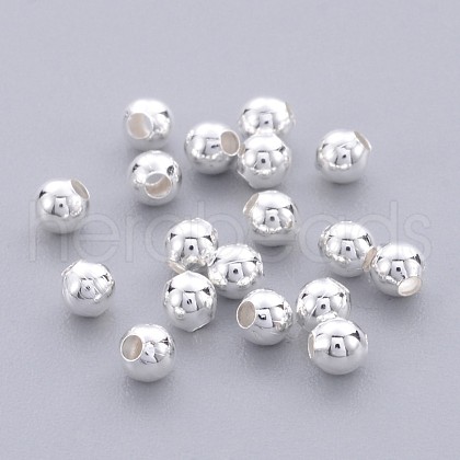 Brass Smooth Round Beads X-EC400-2S-1