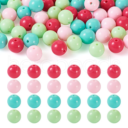 Opaque Acrylic Beads OACR-TAC0014-06F-1