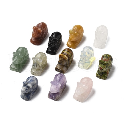 Natural Gemstone Mice Display Decorations G-U031-01-1