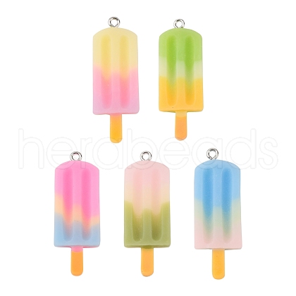 Rainbow Resin Pendants CRES-S359-30-1