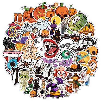 Halloween Themed PVC Sticker Labels HAWE-PW0001-054E-1