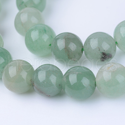 Natural Green Aventurine Beads Strands X-G-Q462-12mm-20-1