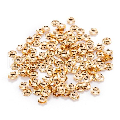 Brass Bead Cap X-KK-F824-029G-1