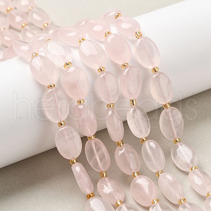 Natural Rose Quartz Beads Strands G-H005-A08-02A-1