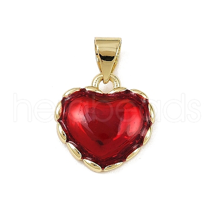 Brass Enamel Pendants KK-R230-08G-02-1