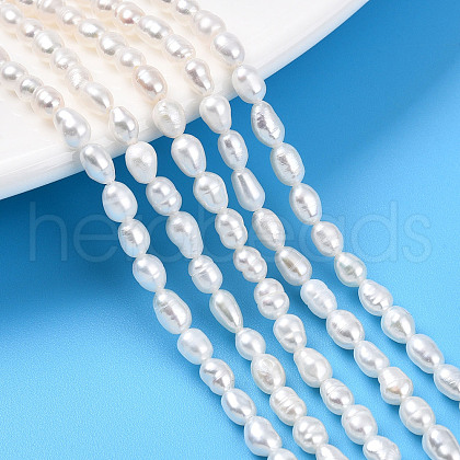 Natural Cultured Freshwater Pearl Beads Strands PEAR-N012-03P-1
