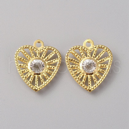 Iron Rhinestone Pendants IFIN-TAC0052-43E-1