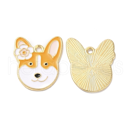 Alloy Enamel Pendants ENAM-D046-46G-1