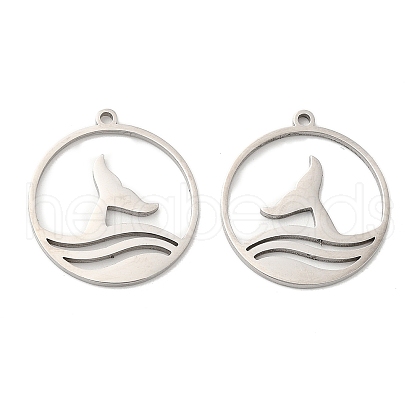 Non-Tarnish 304 Stainless Steel Pendants STAS-K020-18P-1
