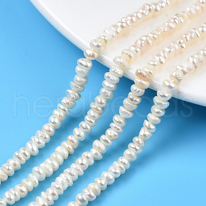 Natural Cultured Freshwater Pearl Beads Strands PEAR-N015-04B-1