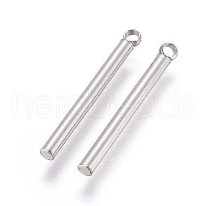Tarnish Resistant 201 Stainless Steel Pendants STAS-L232-018B-1
