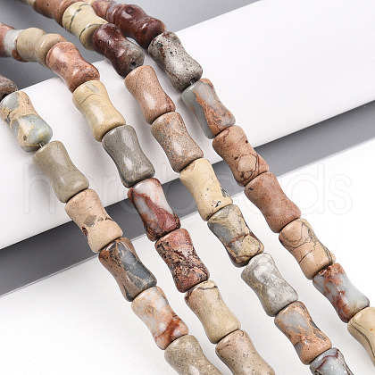 Natural Aqua Terra Jasper Beads Strands G-T140-93-1