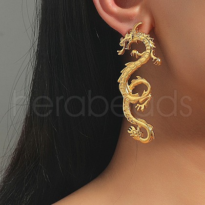 Alloy Stud Earrings EJEW-R021-06G-1
