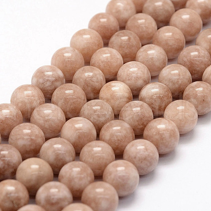 Natural White Jade Beads Strands G-F364-11-8mm-1-1