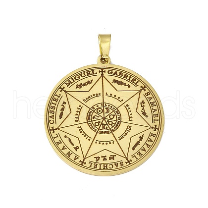 304 Stainless Steel Pendants STAS-C063-02G-1
