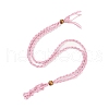 Braided Waxed Cord Empty Macrame Pouch Slider Necklace Making FIND-C061-01F-3