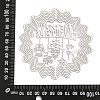 Christmas 201 Stainless Steel Laser Cut Connector Charms STAS-Z116-03P-03-3