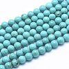 Natural Magnesite Round Beads Strands TURQ-G148-03-6mm-1